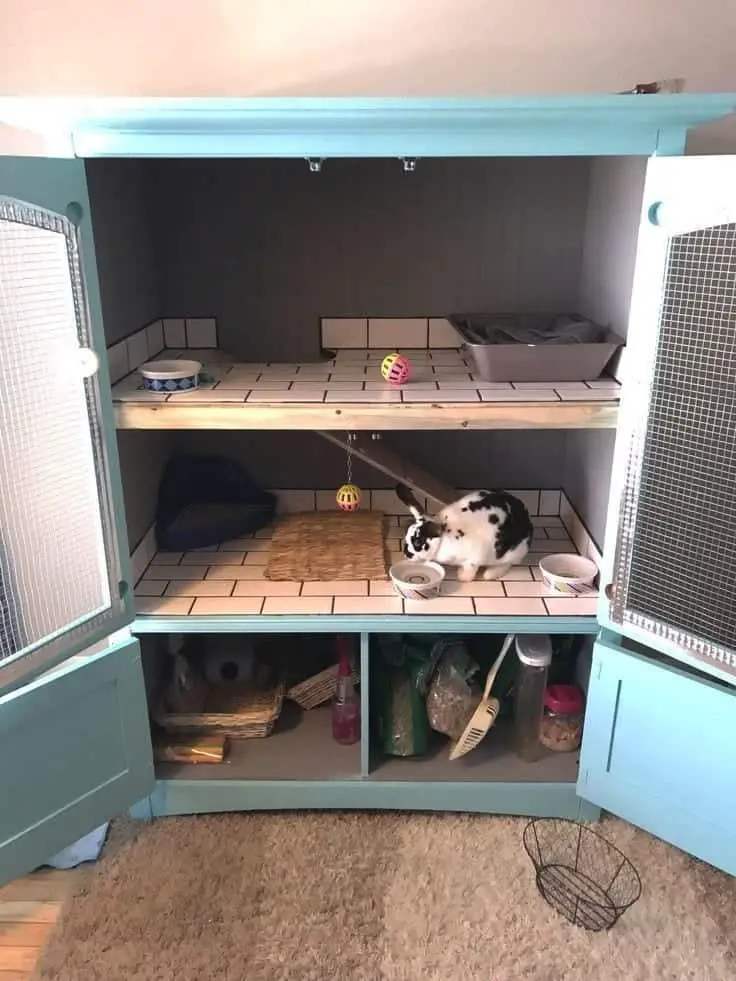 Repurposed Cabinet Rabbit Room – Live Sweet Blog